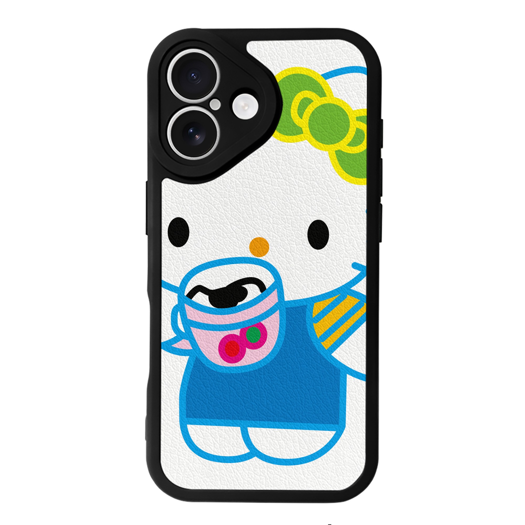 （画像用） Hello Kitty ハローキティ 【iPhone 16シリーズ対応】シリコンスマホケース（レザー調） 材質：シリコン